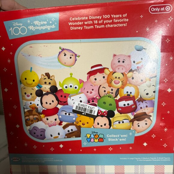 Disney 100 Years of Wonder Retro Reimagined Holiday Tsum Tsum Play Set NWT - Picture 9 of 9
